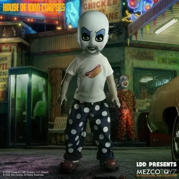 Step Right Up: Mezco Toyz Immortalizes Rob Zombie’s Captain Spaulding in the Living Dead Dolls Line