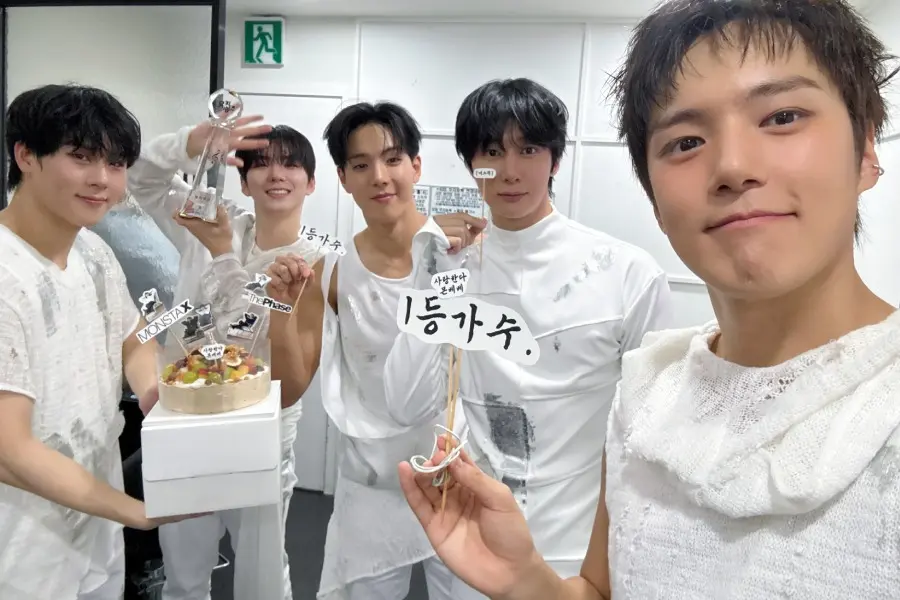 Executive Overview: MONSTA X Charms the Charts with First Music Show Trophy for "MAGIC" on Music Bank