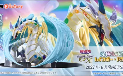 Majestic Duelist Collectible: DMM Factory Officially Launches Pre-Orders for the Breathtaking Yu-Gi-Oh! GX Rainbow Dragon Figure