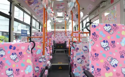 Stepping Aboard the "KAWAII" Revolution: Inside Okayama’s Limited-Time Hello Kitty Bus Experience