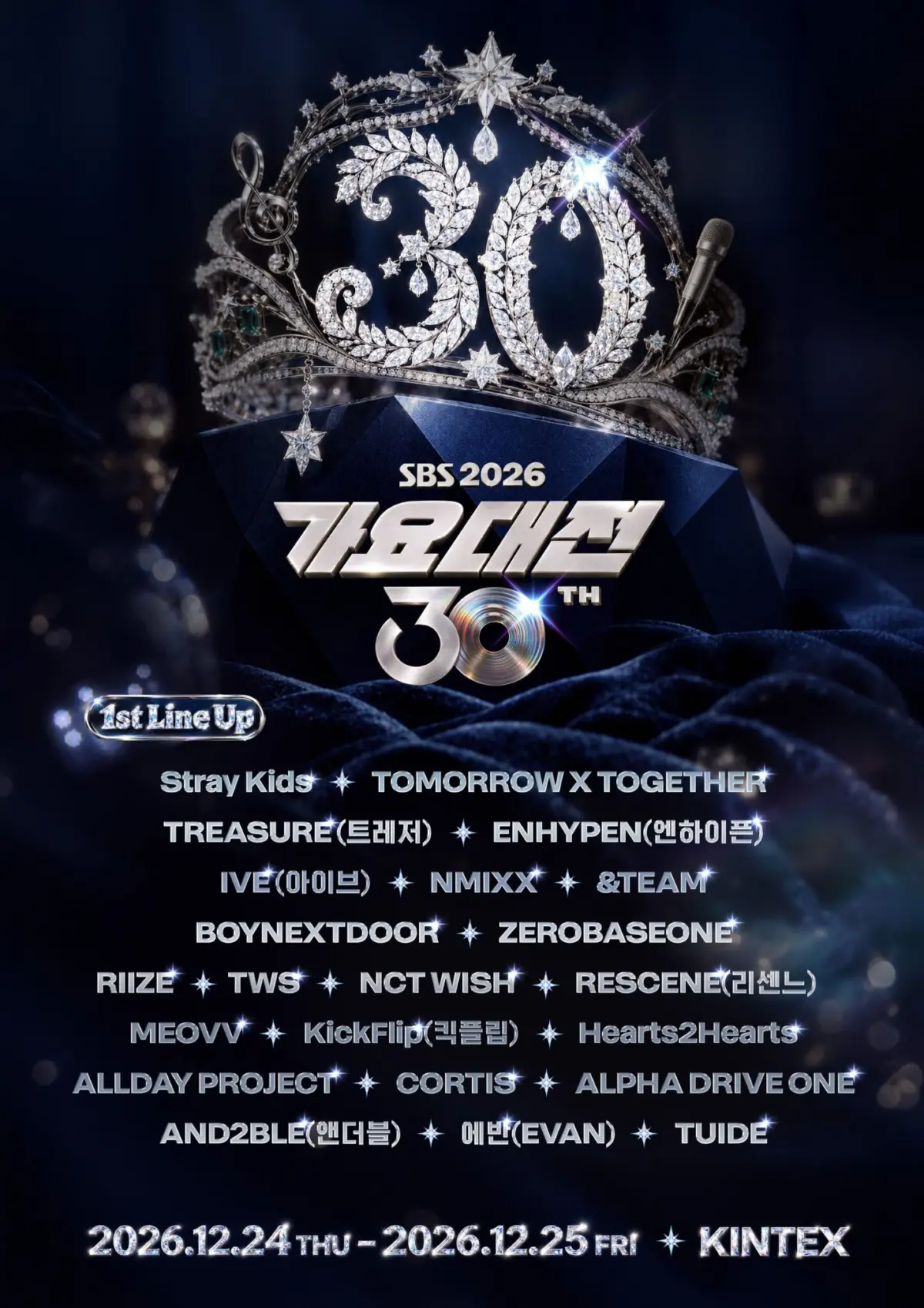 A Milestone in Hallyu History: The 2026 SBS Gayo Daejeon Announces Its Star-Studded First Lineup for Historic 30th Anniversary