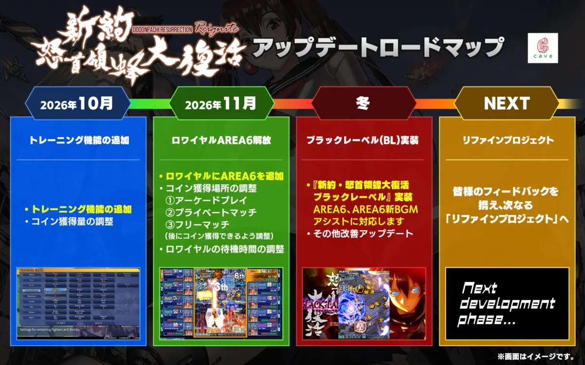 「新約・怒首領蜂大復活」，全ステージ対応のトレーニングモードを本日実装。今冬には「ブラックレーベル」も実装予定