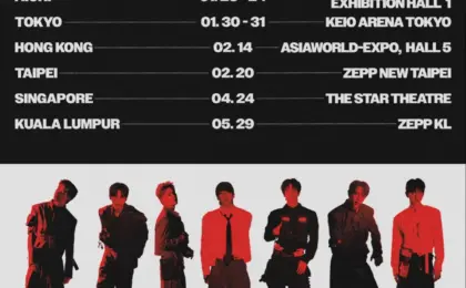 NEXZ Charts Global Expansion: JYP Entertainment Announces Dates and Cities for the Group’s Landmark 2027 Asian Tour, “SAUCIN’ THE WORLD”