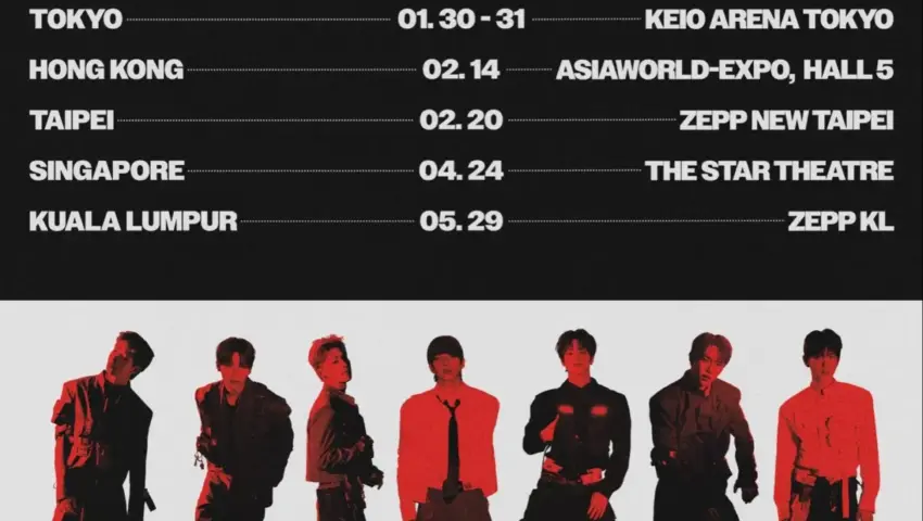 NEXZ Charts Global Expansion: JYP Entertainment Announces Dates and Cities for the Group’s Landmark 2027 Asian Tour, “SAUCIN’ THE WORLD”