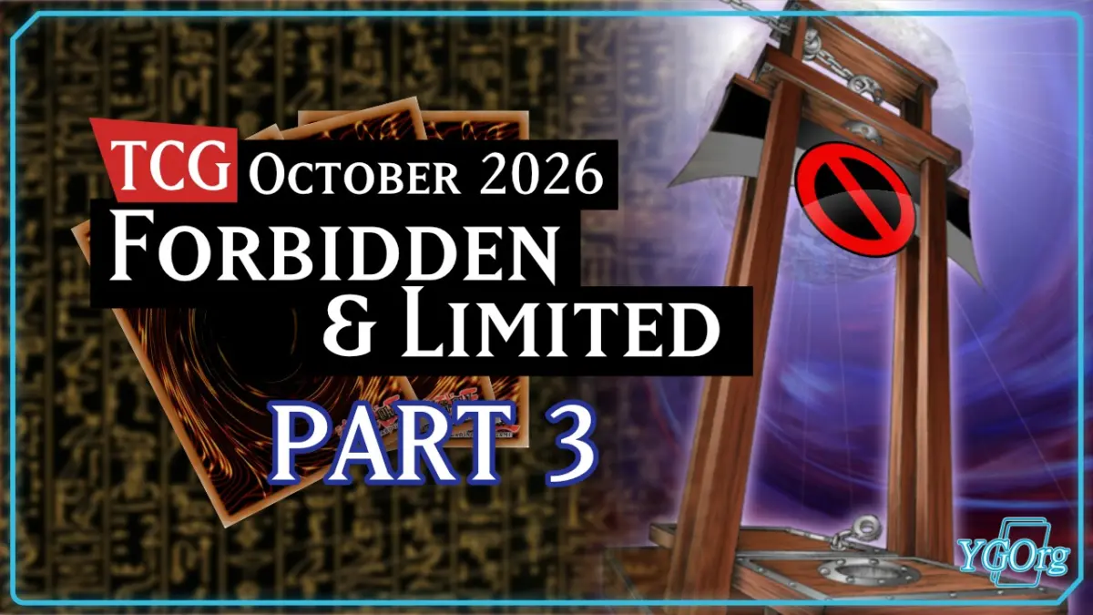 The Yu-Gi-Oh! TCG Paradigm Shift: Analyzing the October 19, 2026 Forbidden & Limited List Unveiled at YCS Houston